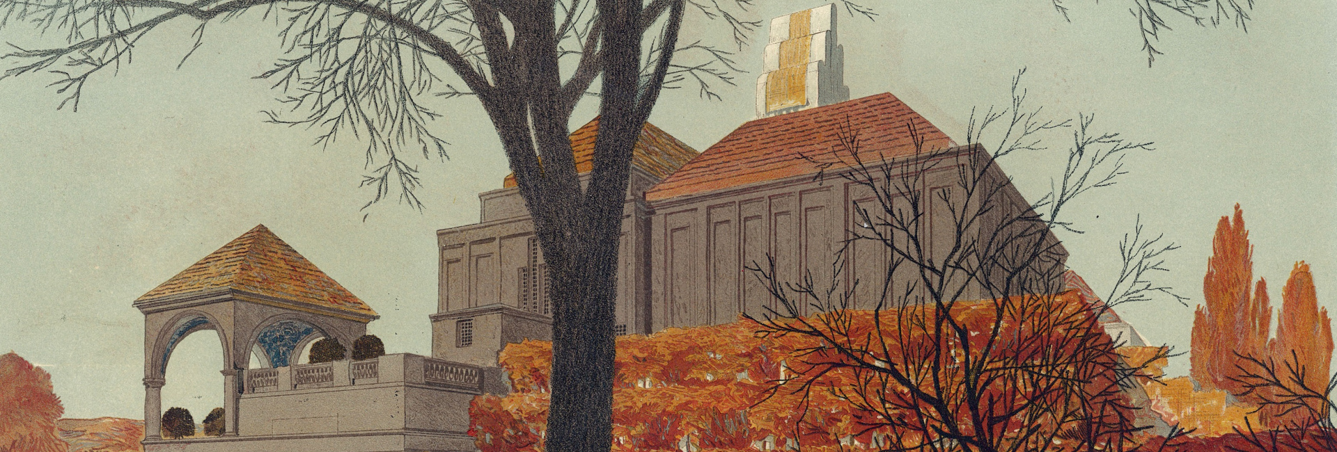 Wasmuth II B 100 Projekt Ausstellungsgebaeude Hochzeitsturm ohneRahmen